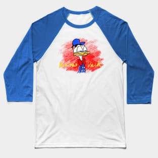 Dubious (Donald) Duck (Red Streaks) Baseball T-Shirt